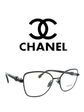MSRP$720 NEW!!! Chanel Butterfly Eyeglasses SO Black CC Metal COMES WITH COA